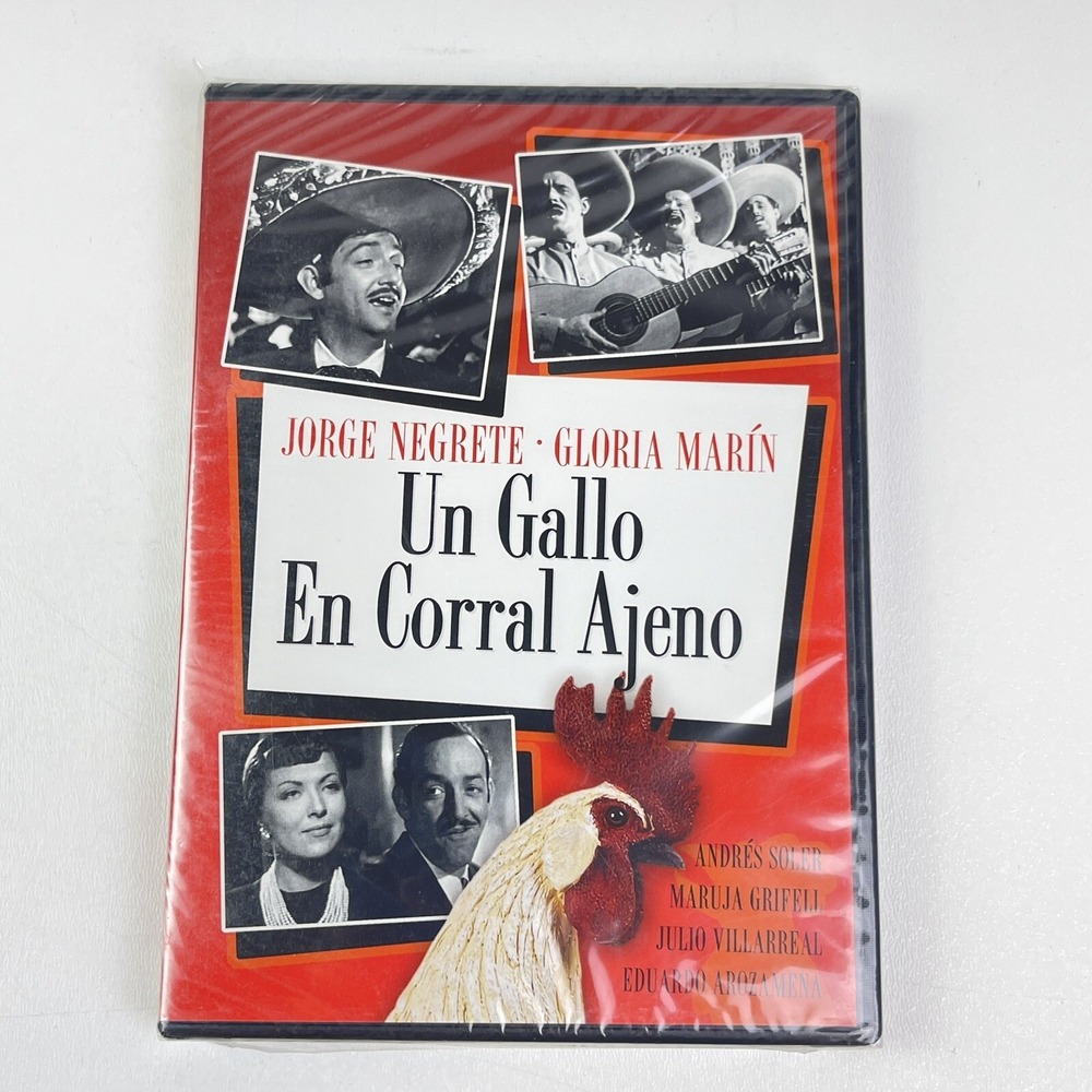 Un Gallo En Corral Ajeno DVD NEW Jorge‎ Negrete Gloria Marin Spanish Sealed 1952